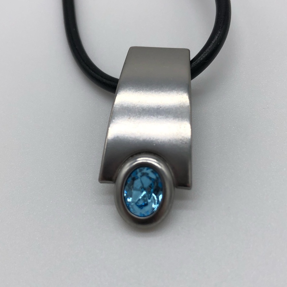 Necklace simulante Blue topaz
